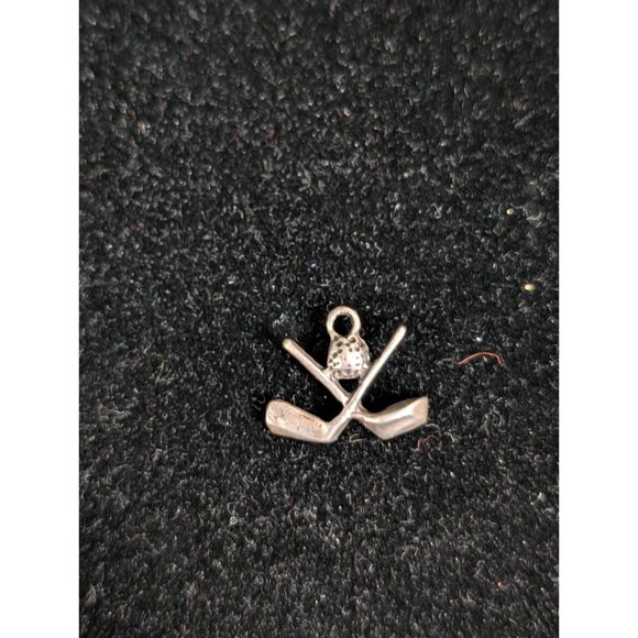 Miniature Silver Golf Clubs & Ball Charm Pendant - Picture 10 of 15